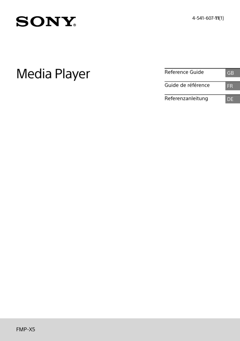 Sony FMP-X5 User manual
