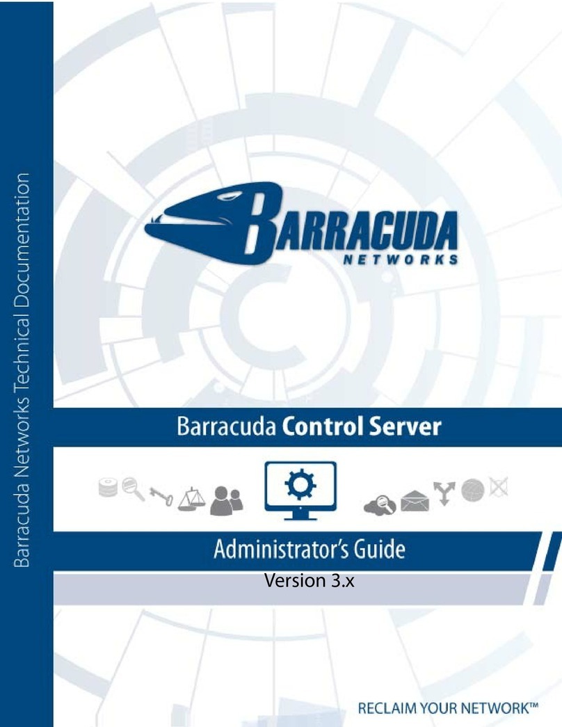 Barracuda Control Server Service manual