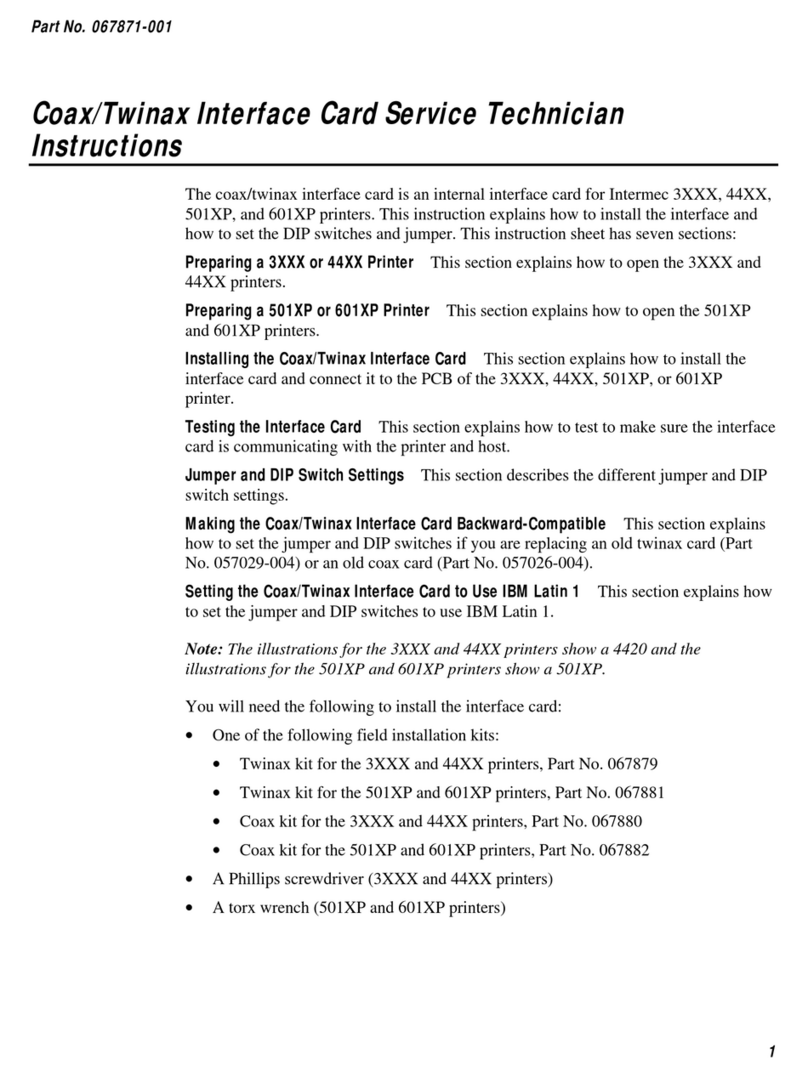 Intermec Coax/Twinax instructions