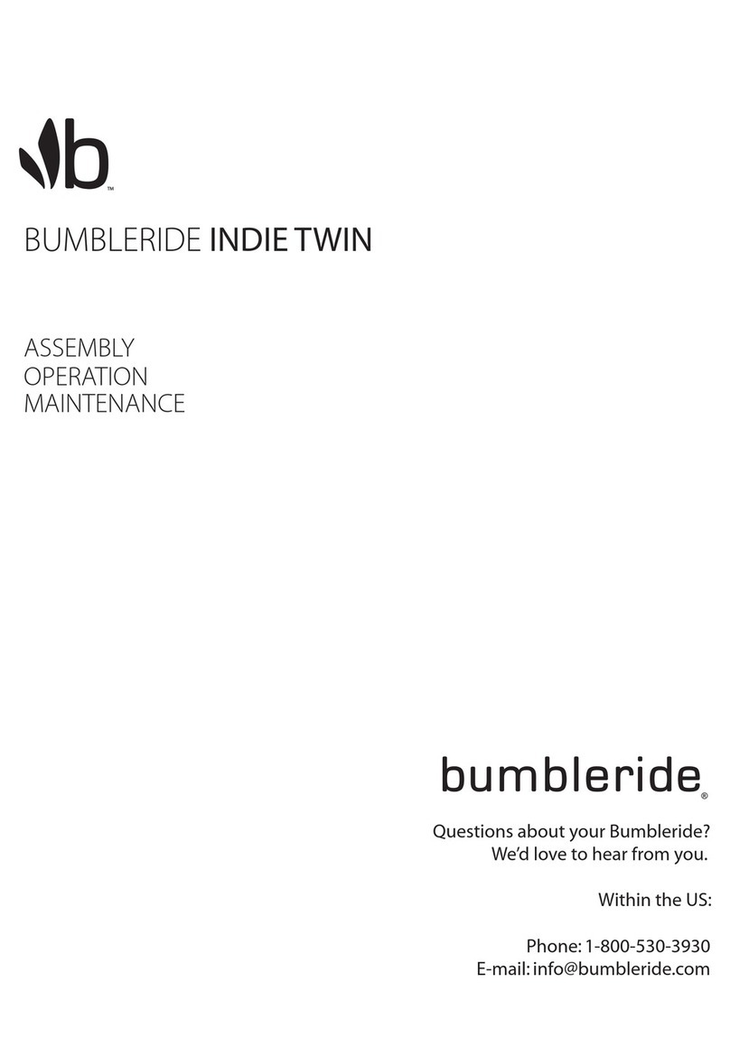 Bumbleride INDIE TWIN operating manual