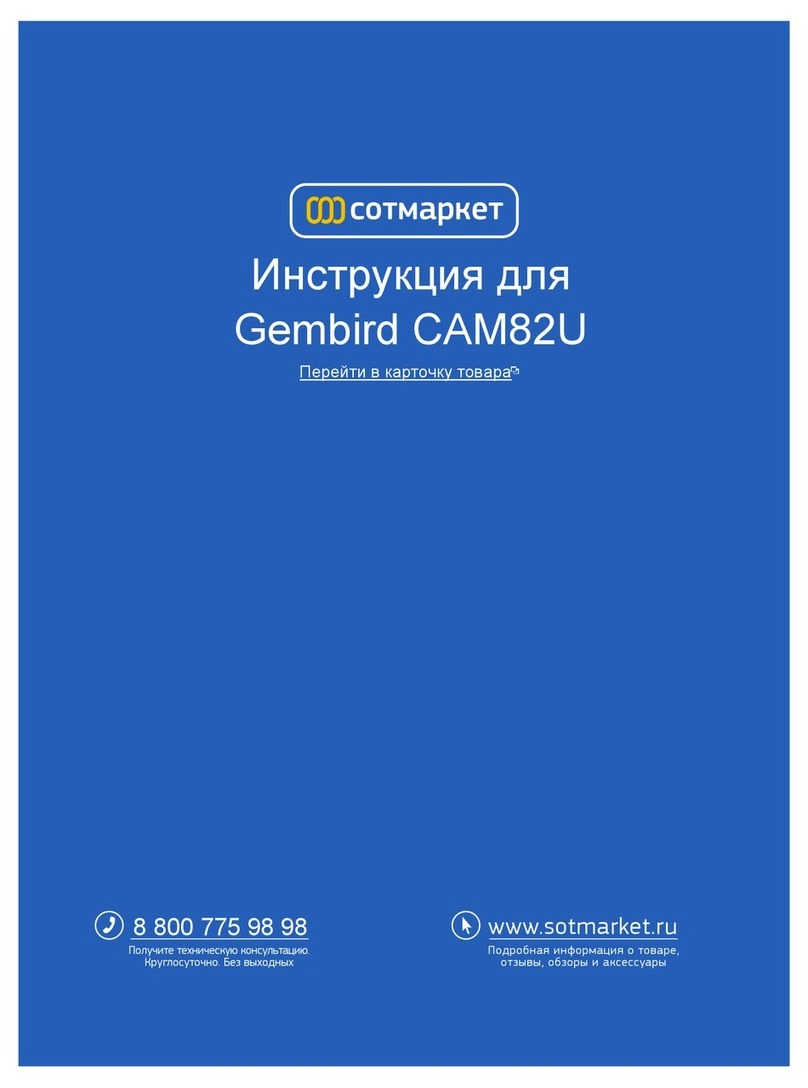 Gembird CAM82U User manual