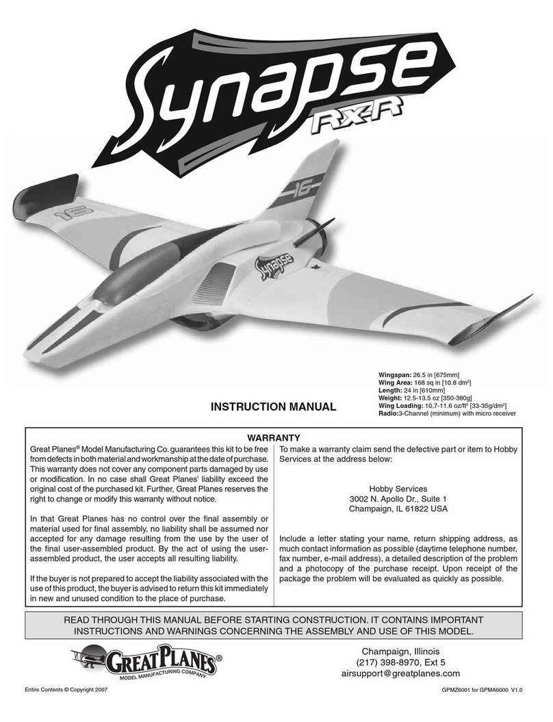 GREAT PLANES Synapse RX-R instruction manual