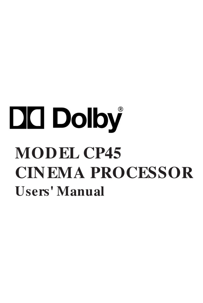 Dolby Laboratories CP45 user manual