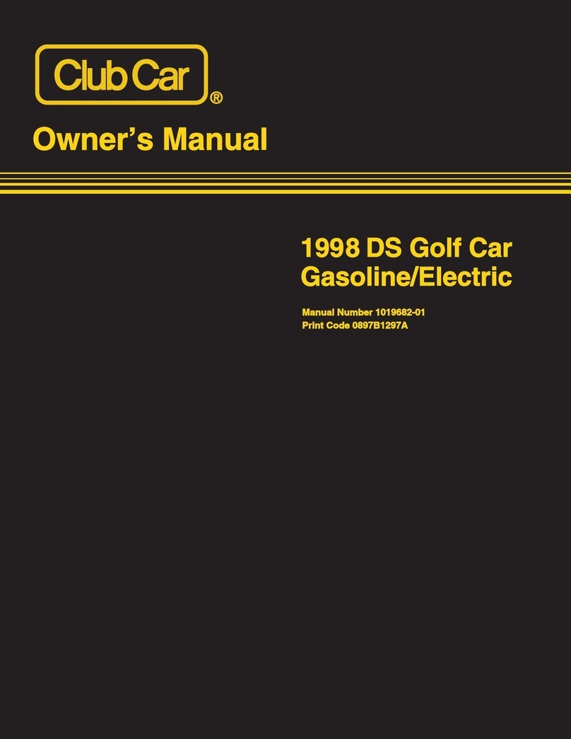 Club Car DS 1998 owner's manual