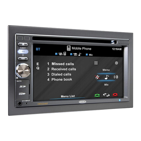 Jensen VM9224BT operating instructions