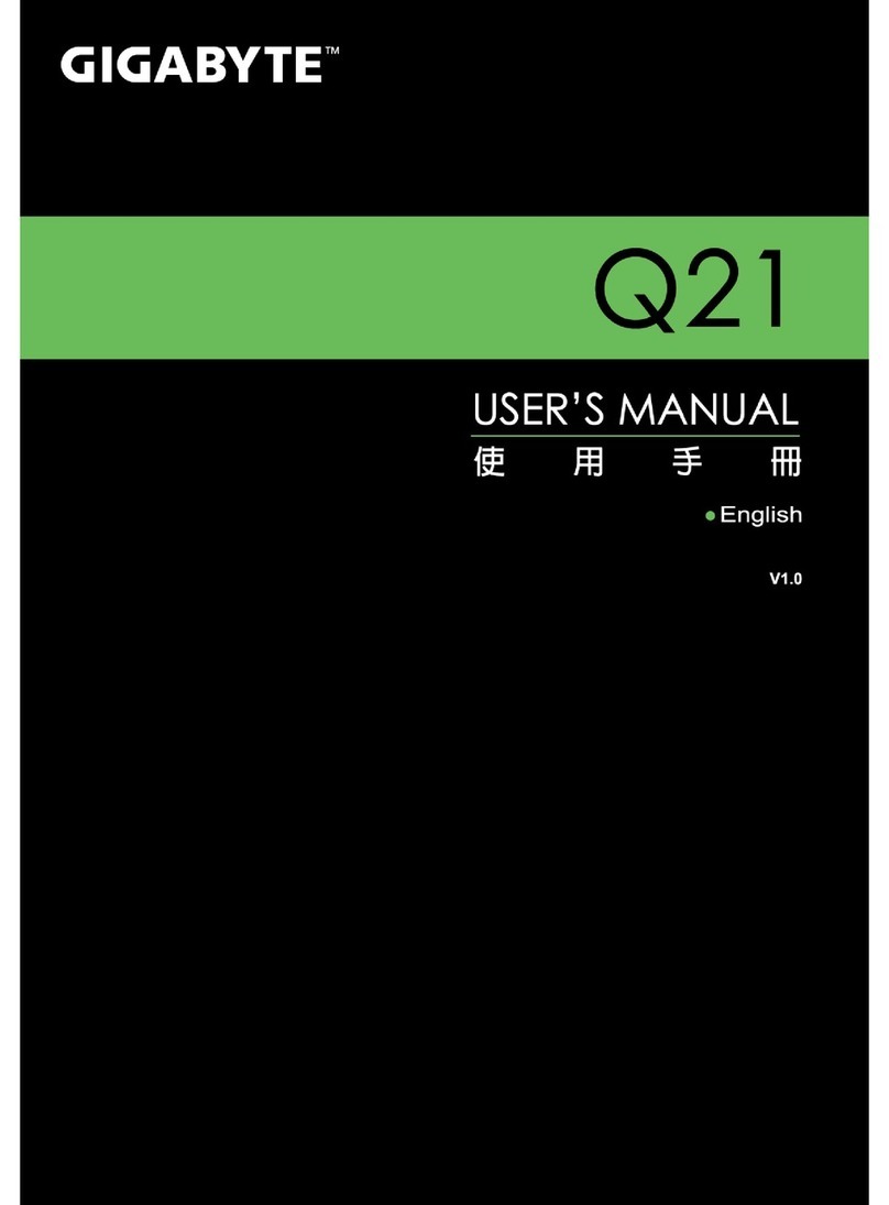 Gigabyte Q21 User manual