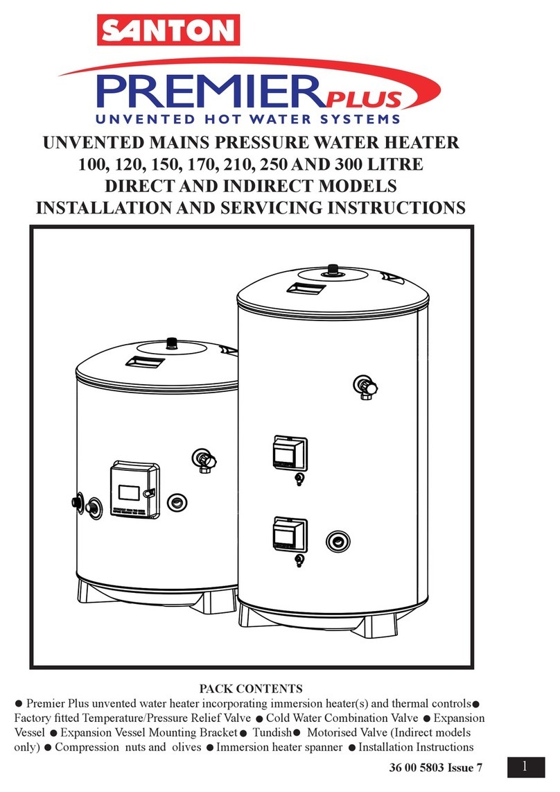 Santon PP100E Installation and servicing instructions