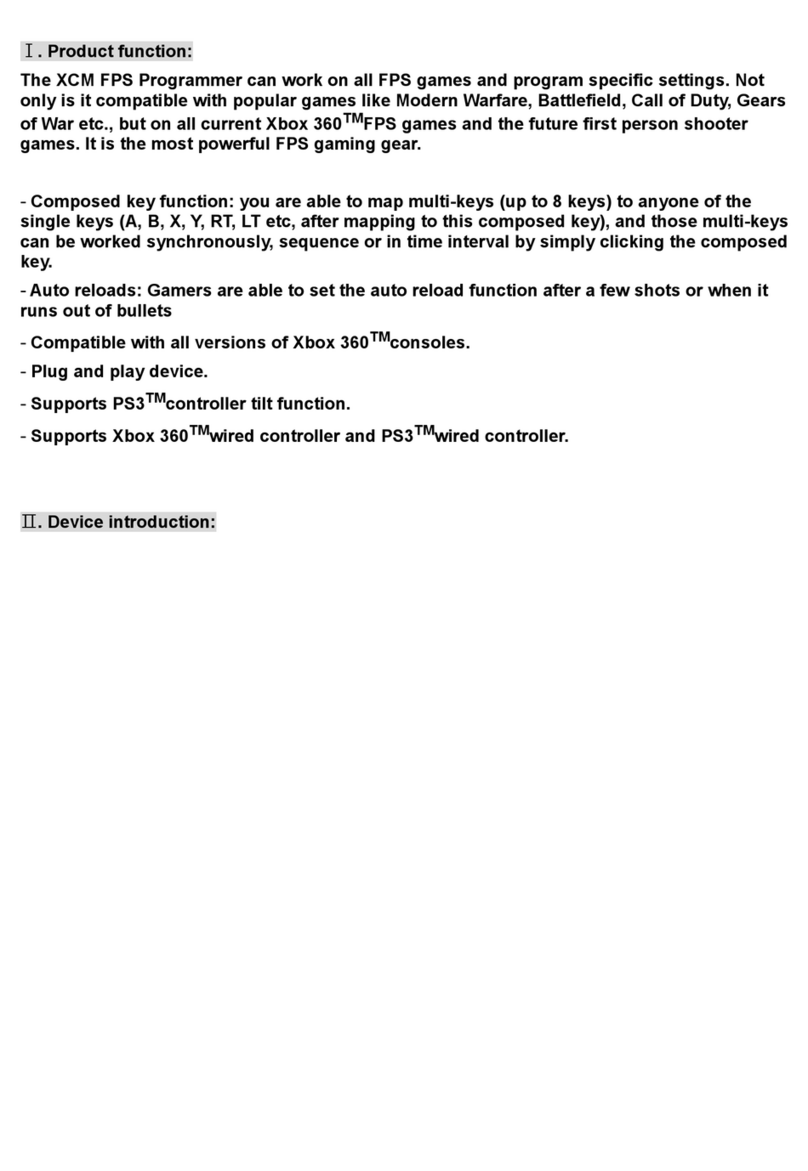 XCM Xbox 360 Quick manual