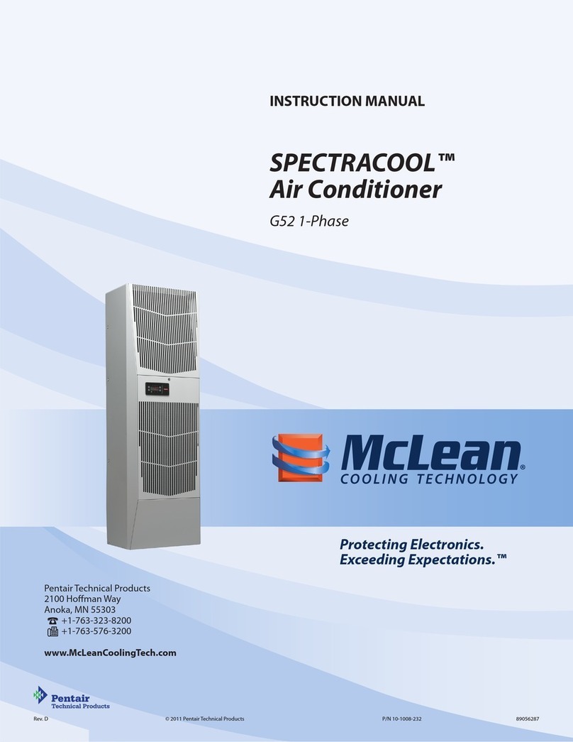 McLean SPECTRACOOL G52 1-Phase instruction manual