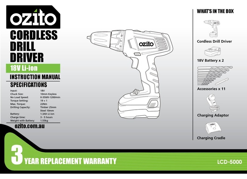Ozito LCD-5000 instruction manual