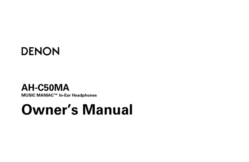 Denon MUSIC MANIAC AH-C50MA owner's manual