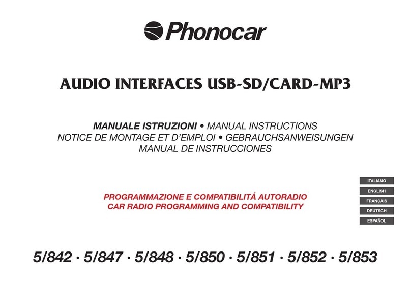 Phonocar 5/842 Simple manual