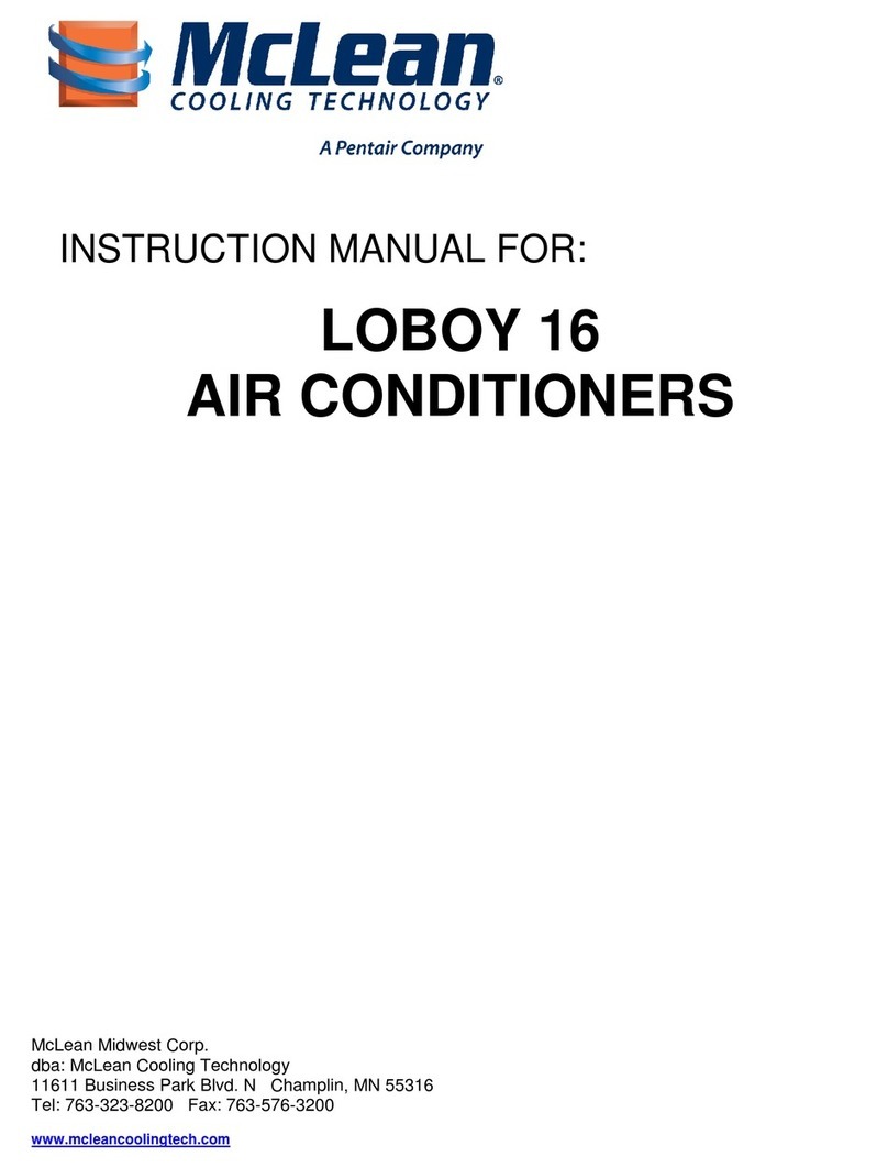 McLean Cooling Technology LOBOY 16 instruction manual