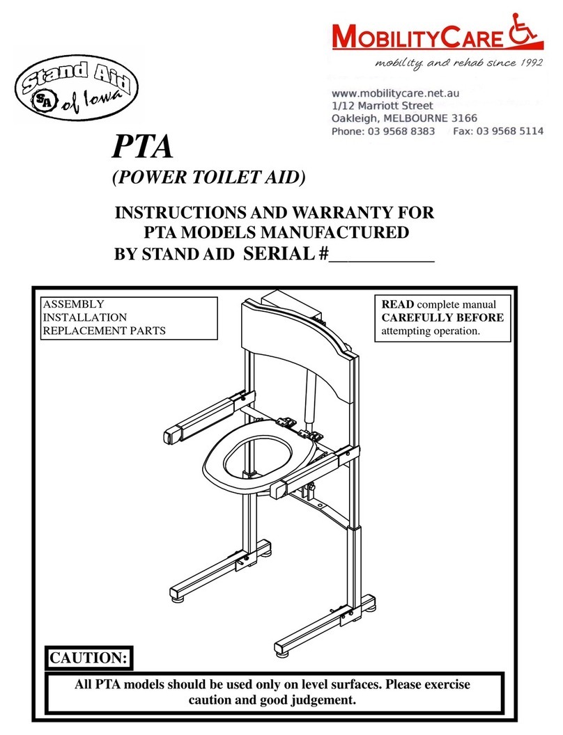 Stand Aid of Iowa PTA Instructions and warranty Stand Aid of Iowa PTA Instructions and warranty