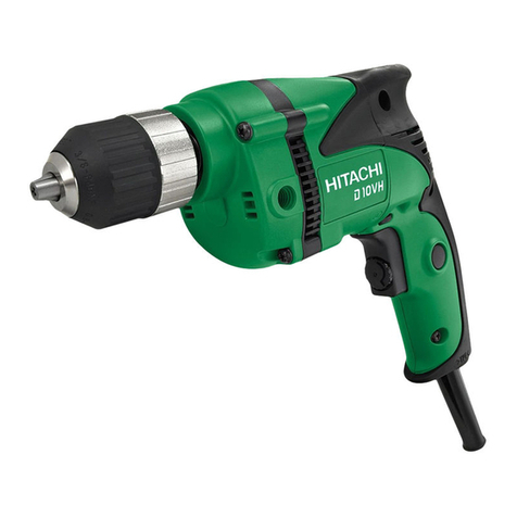 Hitachi D 10VH Safety instructions and instruction manual