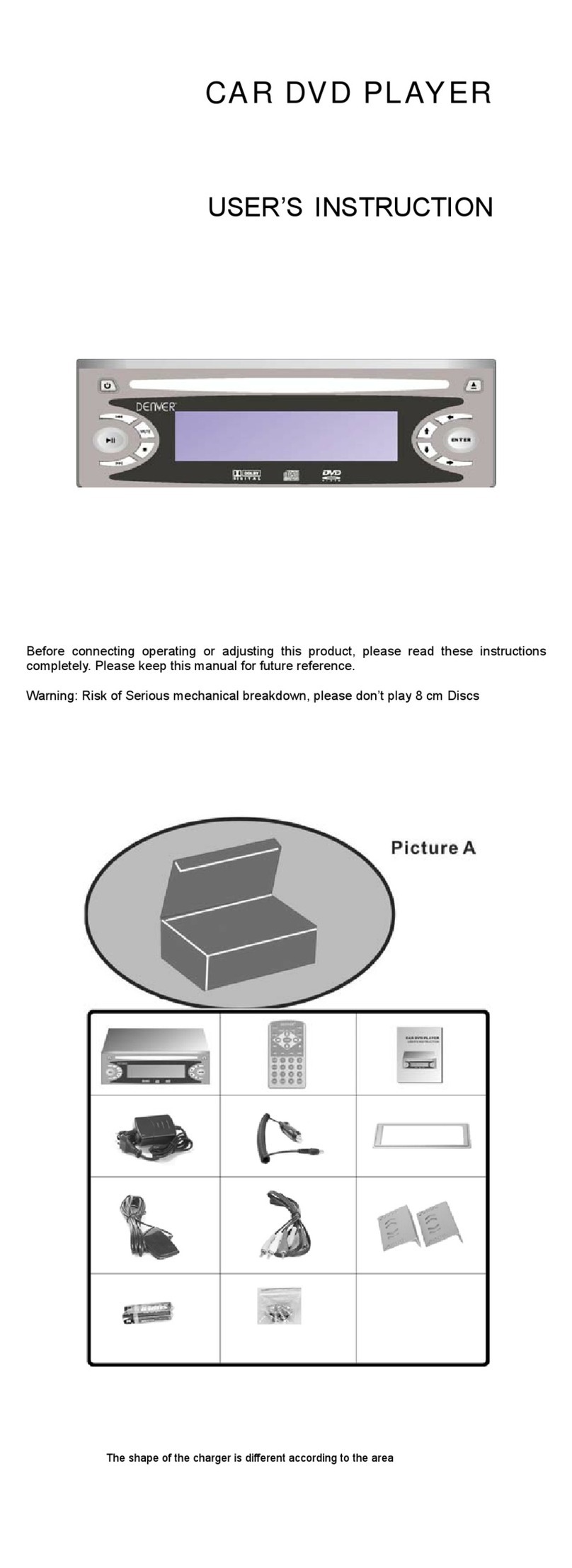 Denver DVD-40 User instruction