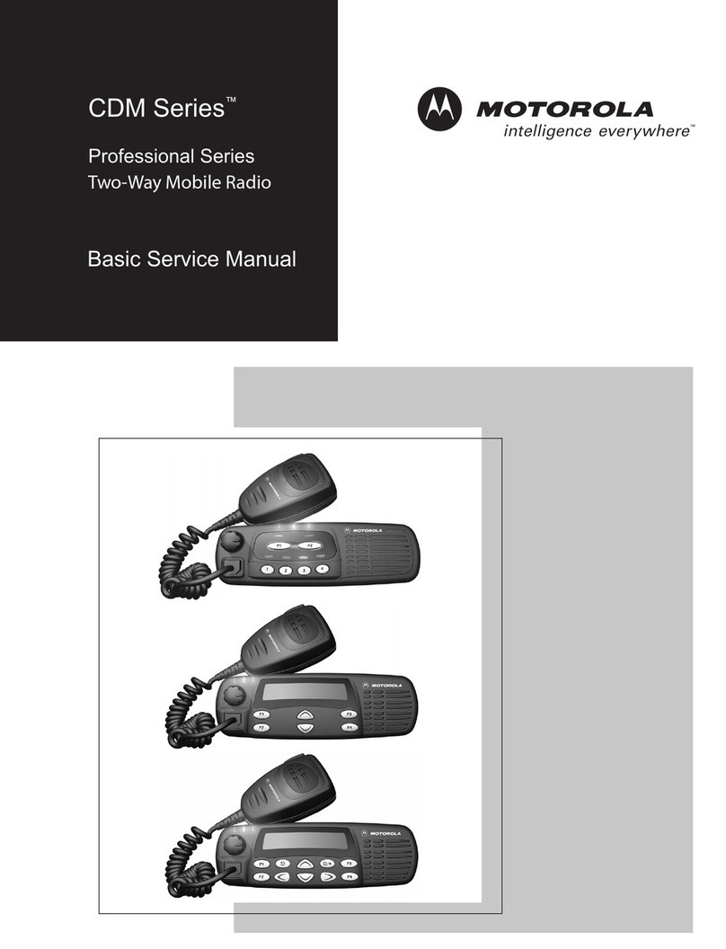 Motorola CDM Series User manual