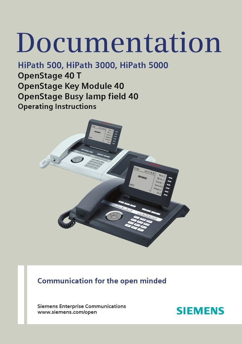 Siemens HiPath 500 User manual