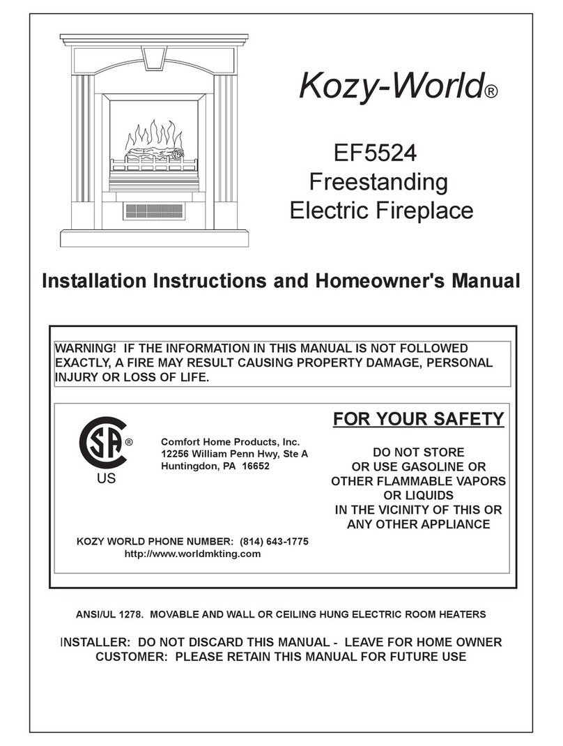 Kozy-World Kozy-World EF5524 Assembly instructions