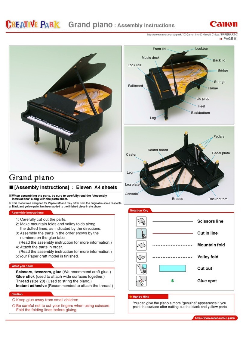 Canon Grand Piano Assembly instructions