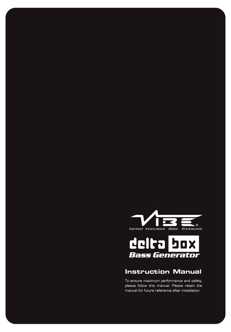 Vibe DELTABOX BASS GENERATOR owner's manual