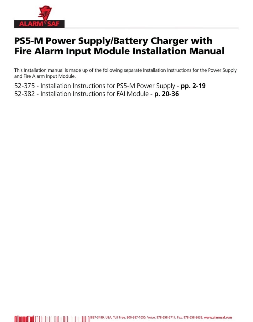 Alarm SAF PS5-M User manual
