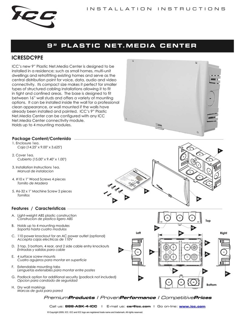 ICC ICRESDC9PE User manual