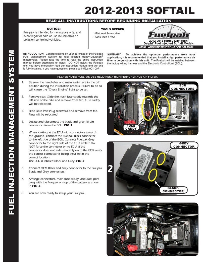 Fuelpak SOFTAIL 2012 instructions Fuelpak SOFTAIL 2012 instructions