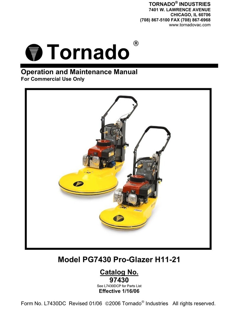 Tornado PG7430 Pro-Glazer H11-21 User manual
