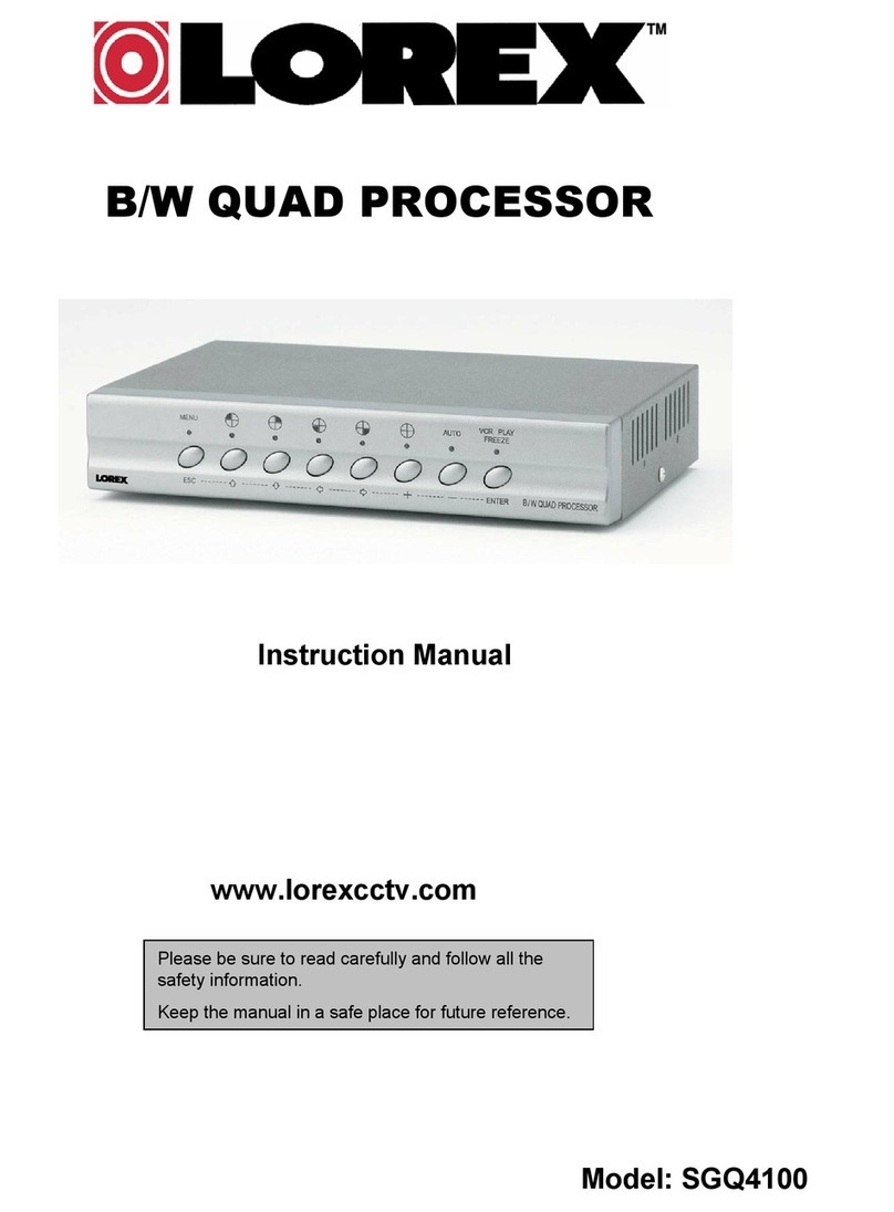 Lorex SGQ4100 User manual