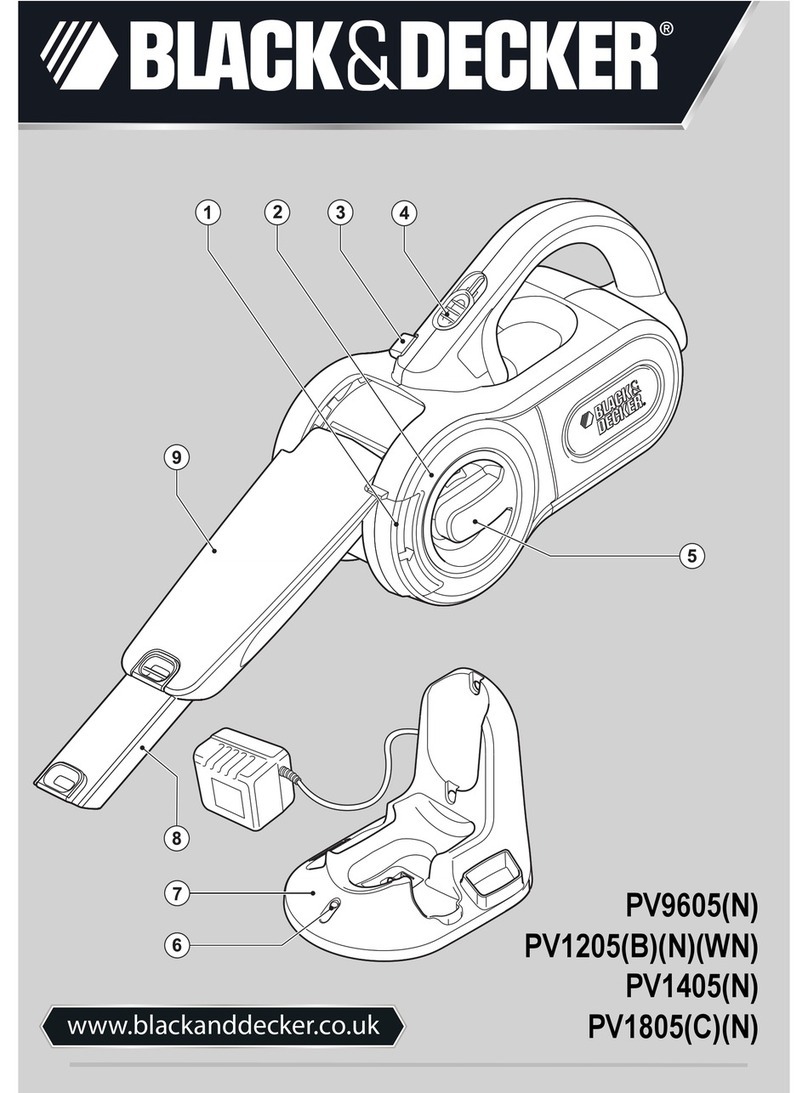 Black & Decker Dustbuster PV9605N Original instructions