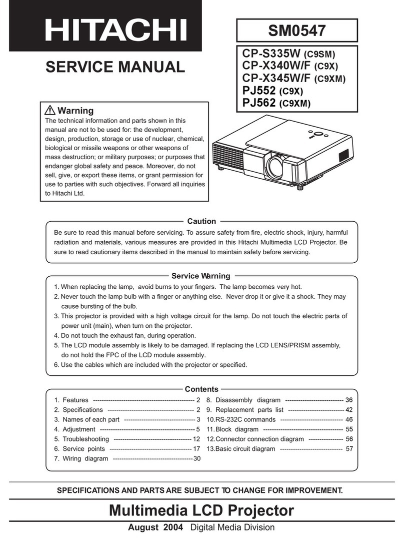 Hitachi SM0547 User manual