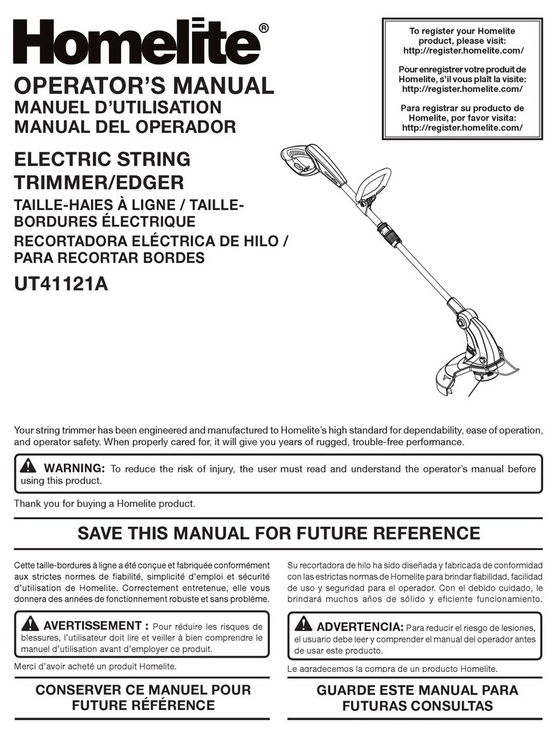 Homelite UT41121A Operator's manual