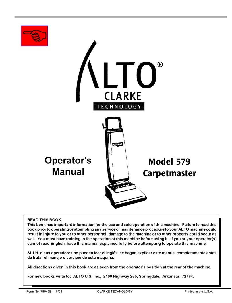 Alto Carpetmaster 579 User manual