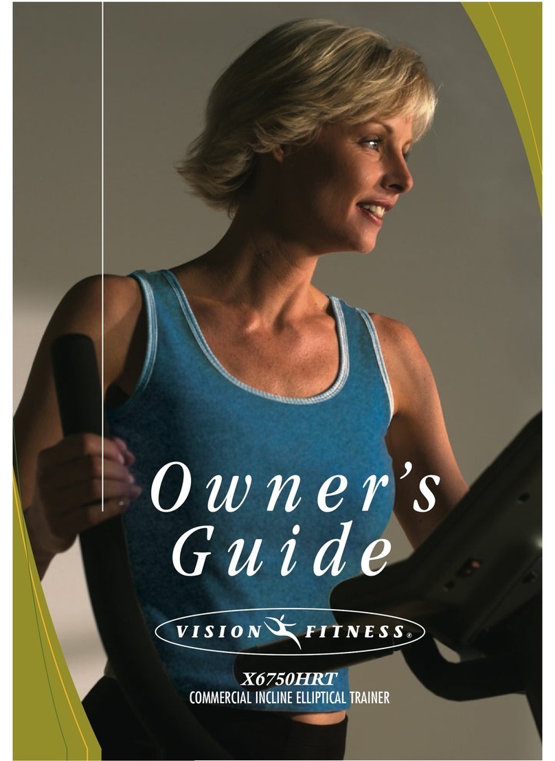 Vision Fitness X6750HRT owner's guide