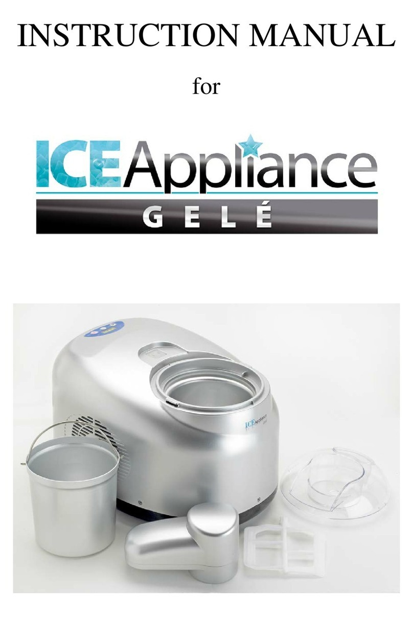 Ice Appliance Gele instruction manual