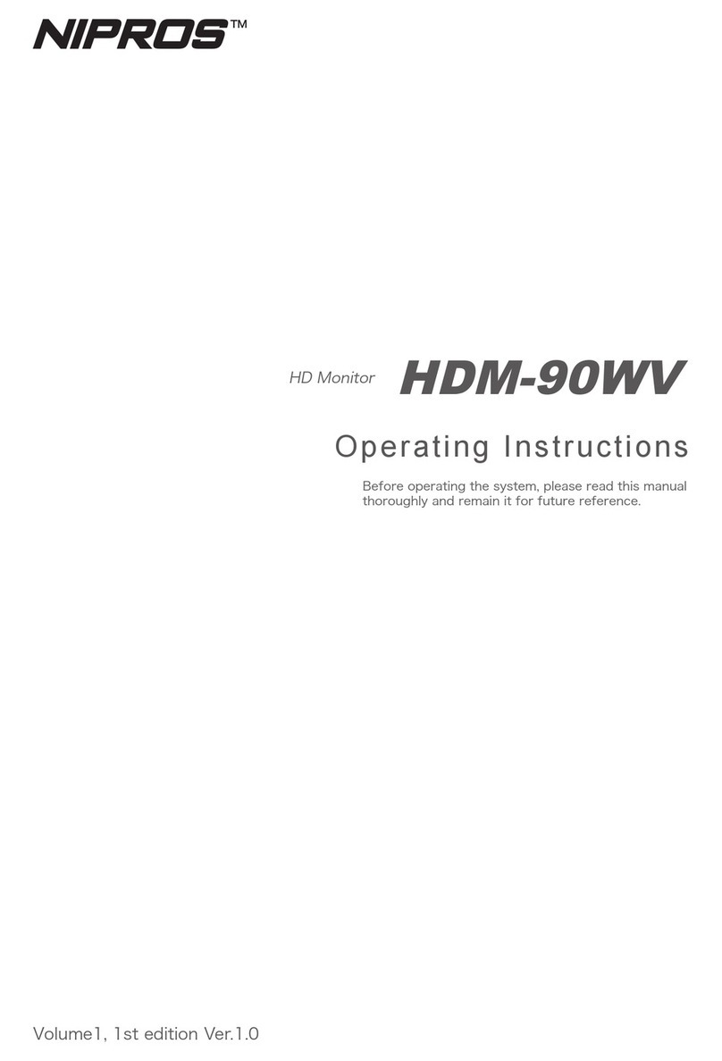NIPROS HDM-90WV operating instructions