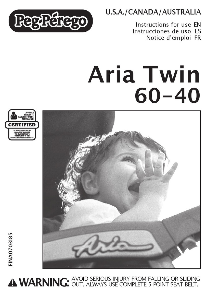 Peg-Perego ARIA TWIN 60-40 Instructions for use