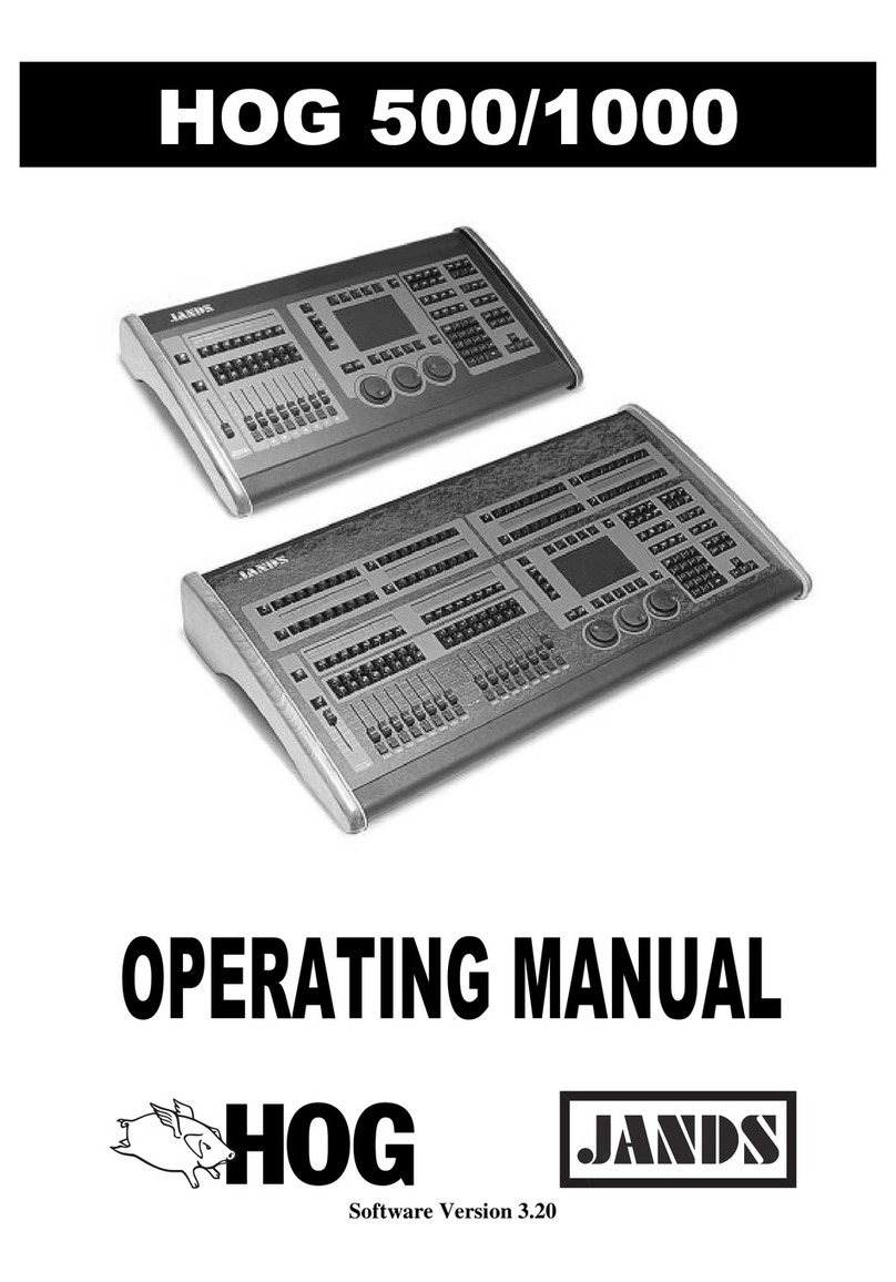 Jands HOG 1000 operating manual