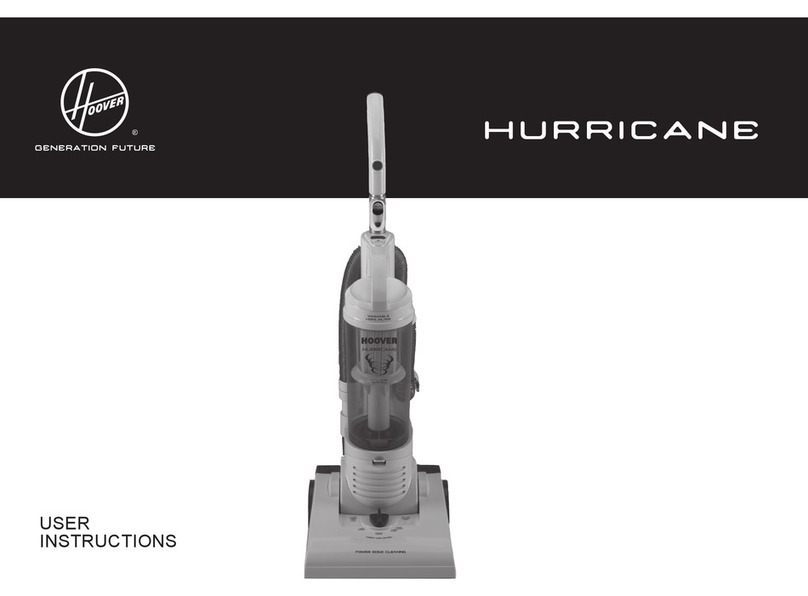 Hoover HURRICANE User instructions