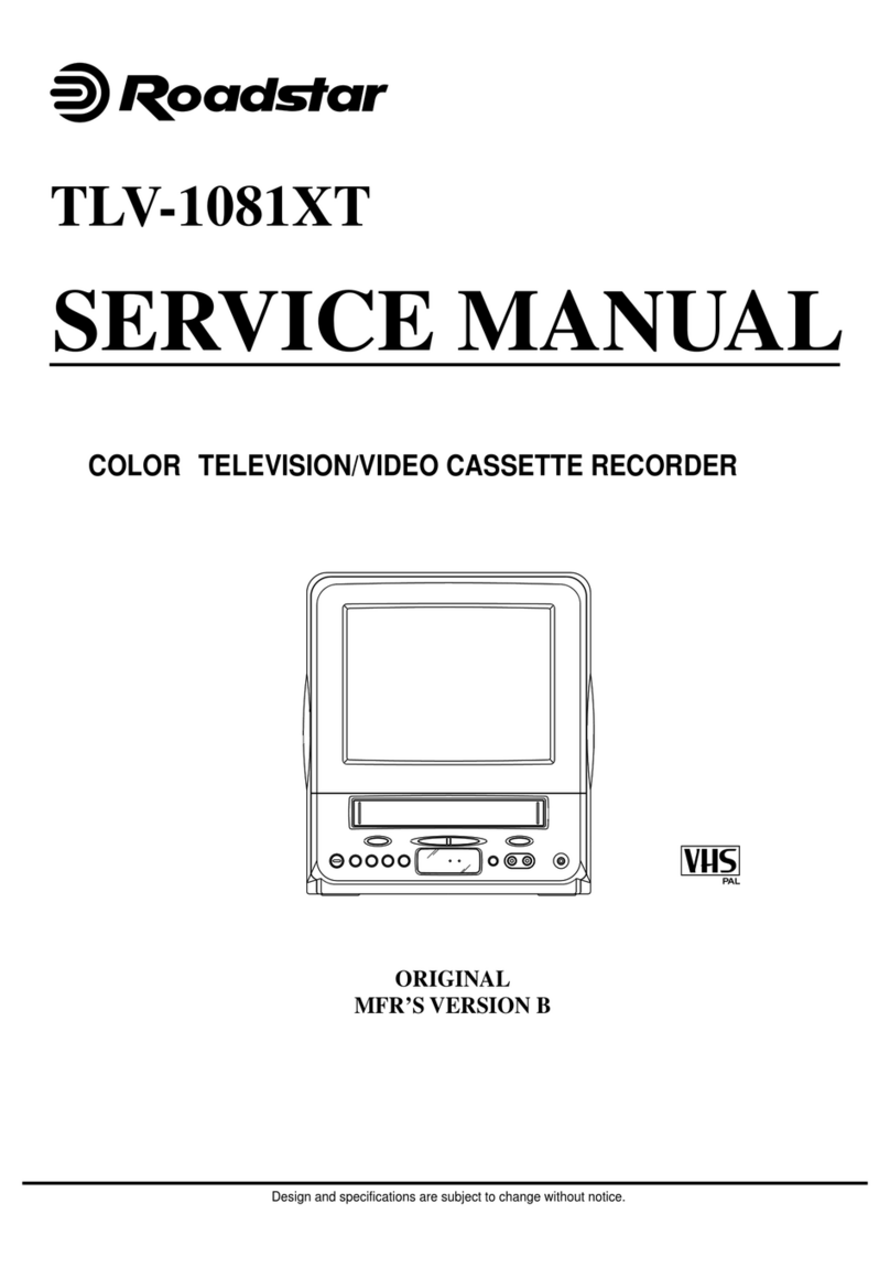 Roadstar TLV-1081XT Service manual