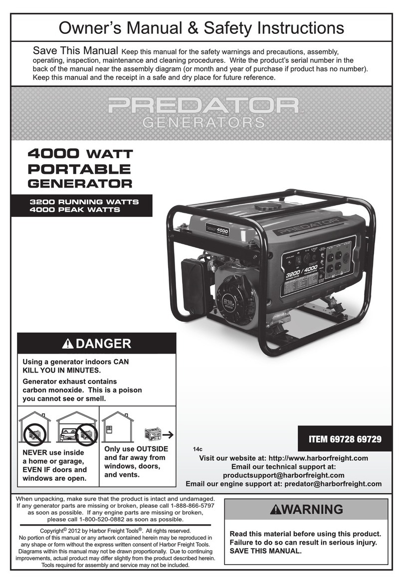 Predator 69728 User manual