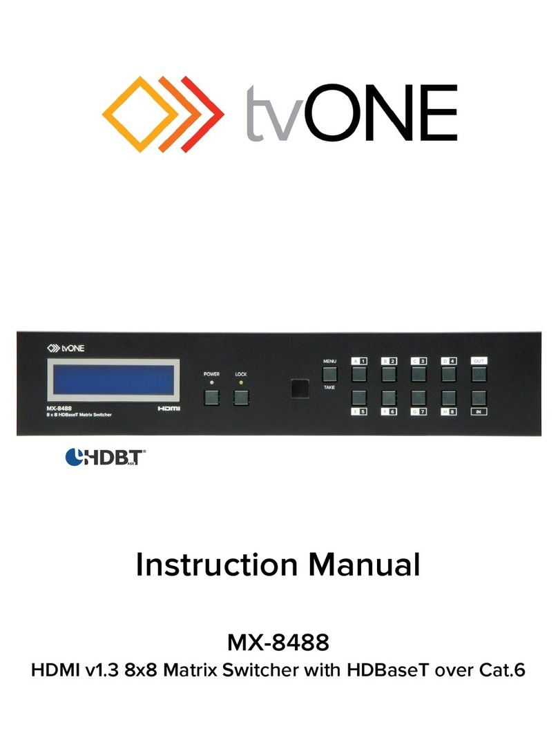 TV One MX-8488 instruction manual