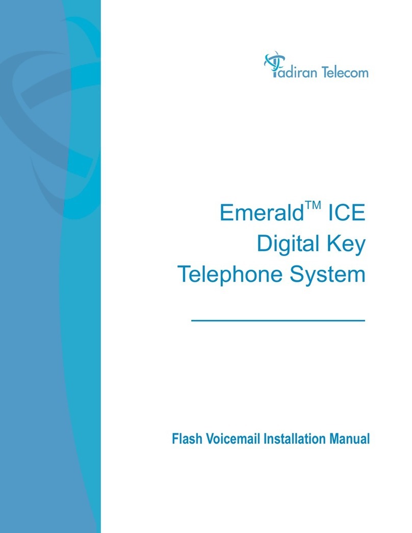 Tadiran Telecom EMERALD ICE installation manual