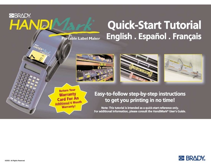 Brady Handi User manual