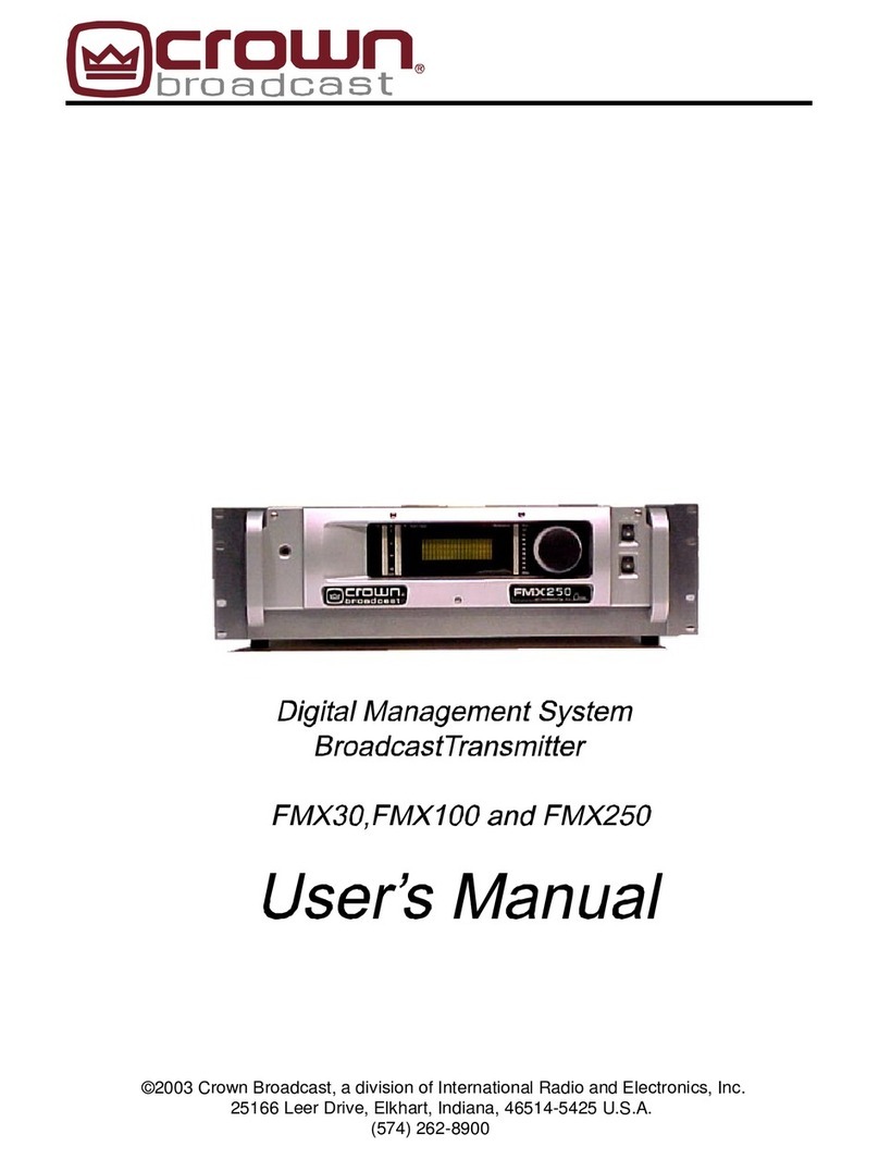 Crown FMX30 user manual