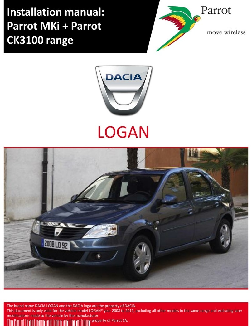 Parrot Parrot MKi + ParrotCK3100 range LOGAN installation manual