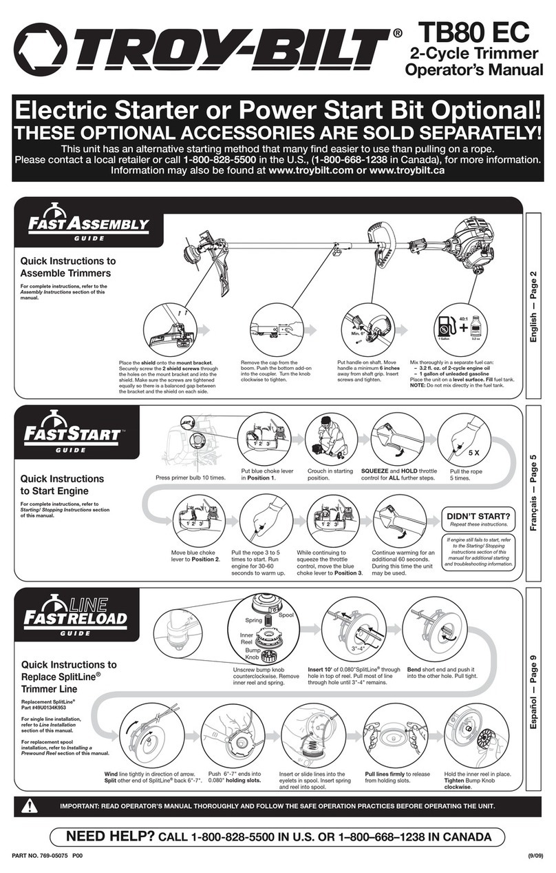 Troy-Bilt TB80 EC User manual