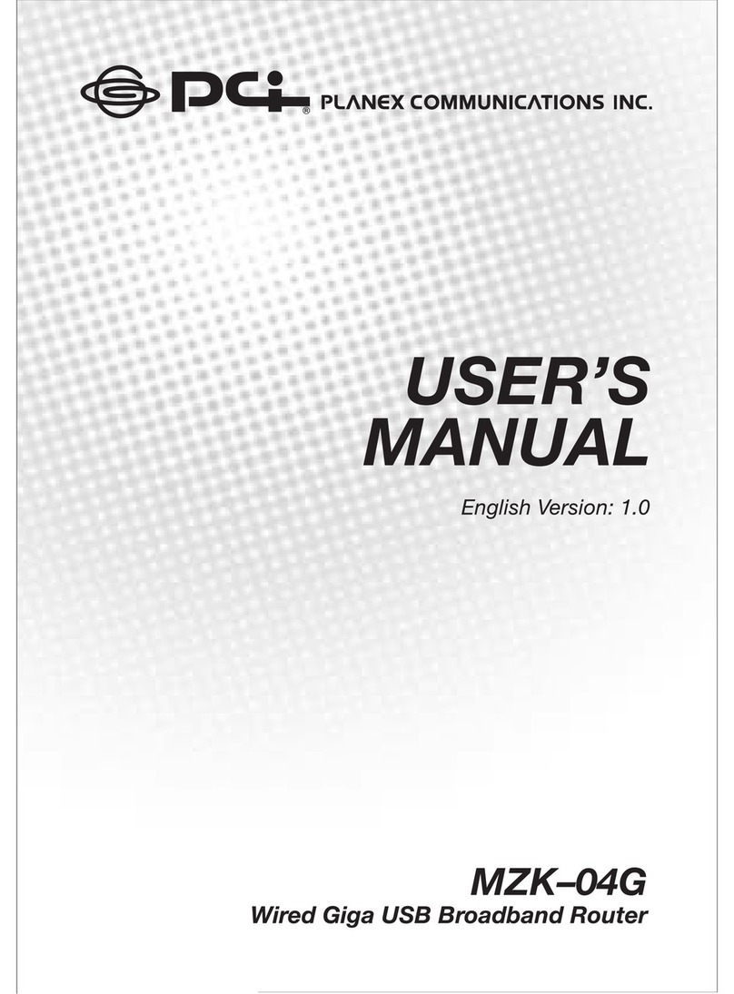Planex MZK-04G User manual