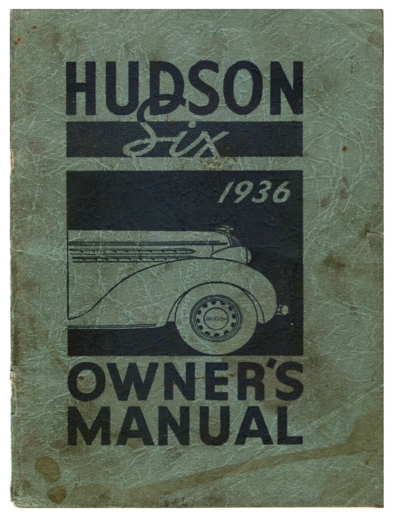 Hudson Six 1936 User manual